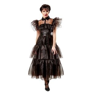 Wednesday Rave'n Deluxe Netflix Adult Women's Costume Dress Up Party/Halloween M
