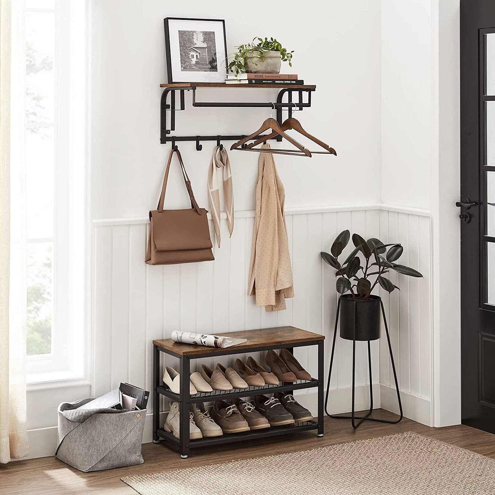 Wall coat rack bunnings sale