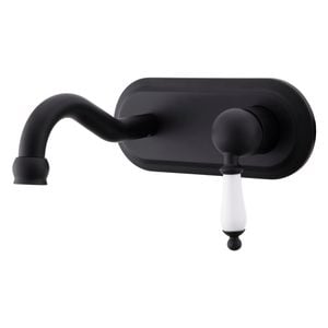 Mondella WELS 4 Star 7.5L/min Black Matte Maestro Wall Basin Mixer
