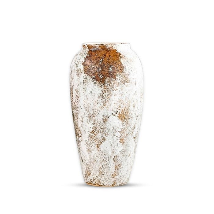 SOGA 35x17cm Ceramic Vase – Gradient White