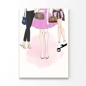 Fancy Girls Art   Print 100% Australian Made 60 x 90cm  (Acrylic)