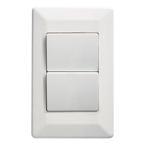 HPM COMO 2 Gang Vertical Wall Switch