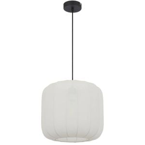 Telbix Jonsel Modern Pendant Hanging Lamp Light Fabric Metal White