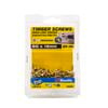 Zenith 6G x 16mm Brass Plated Hinge-Long Thread Countersunk Head Timber Screws - 100 Pack