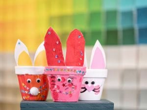 Image of bunny pots that any kid can create personalised for them