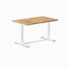 Desky Zero Hardwood Office Desk - Acacia / 1200x750mm / White