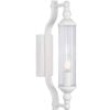 CLA Lighting Rodillo Interior Tubular Clear Glass Wall Light White