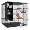 Advwin DIY Cat Cage 4 Tier Cat Condo House Cat Villa Pet Enclosure