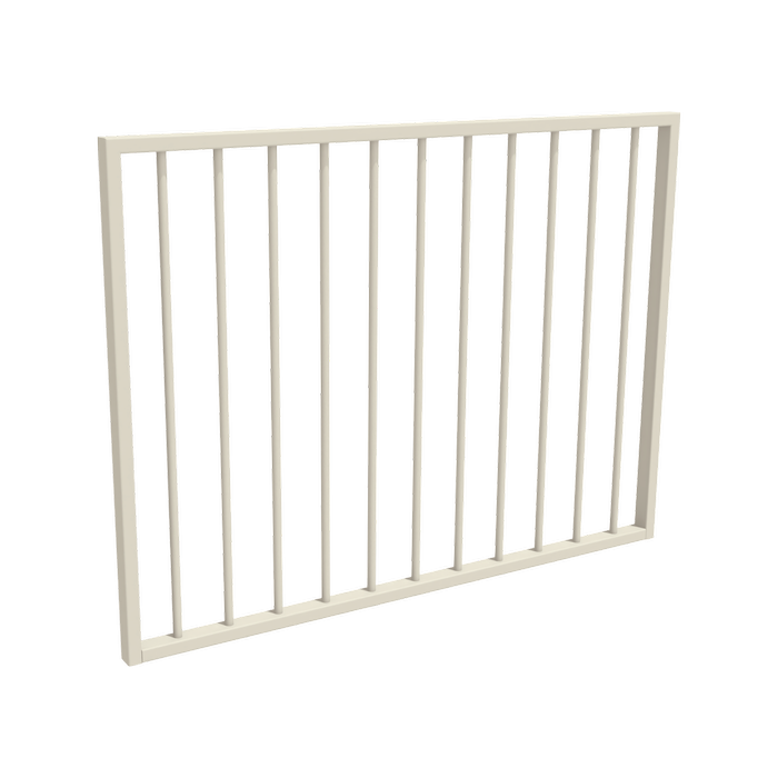 ProtectorAl 800 - 1200 x 900mm Surfmist Aluminium Garden Gate Flat Top ...