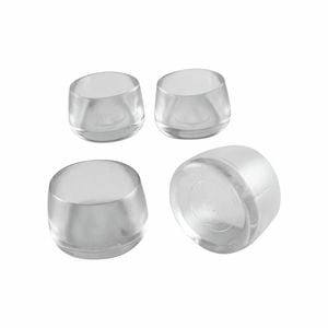 Surface Gard 25mm Round Transparent Chair Tip - 4 Pack
