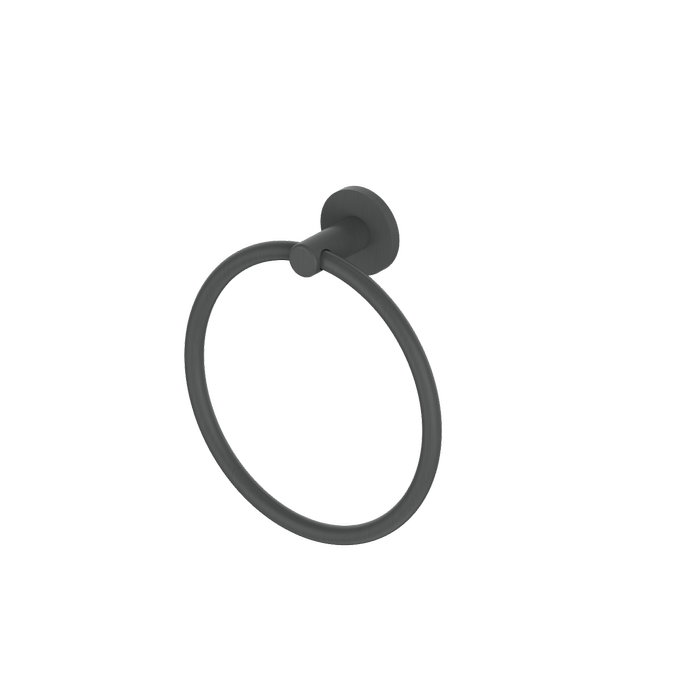 Greens Gun Metal Zola PVD Towel Ring