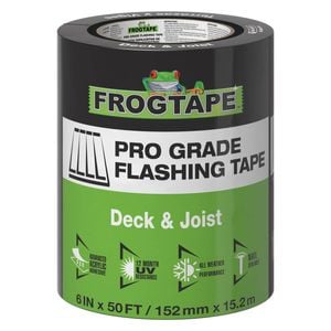 FrogTape 152mm x 15.2m Black Pro Grade Deck and Joist Flashing Tape