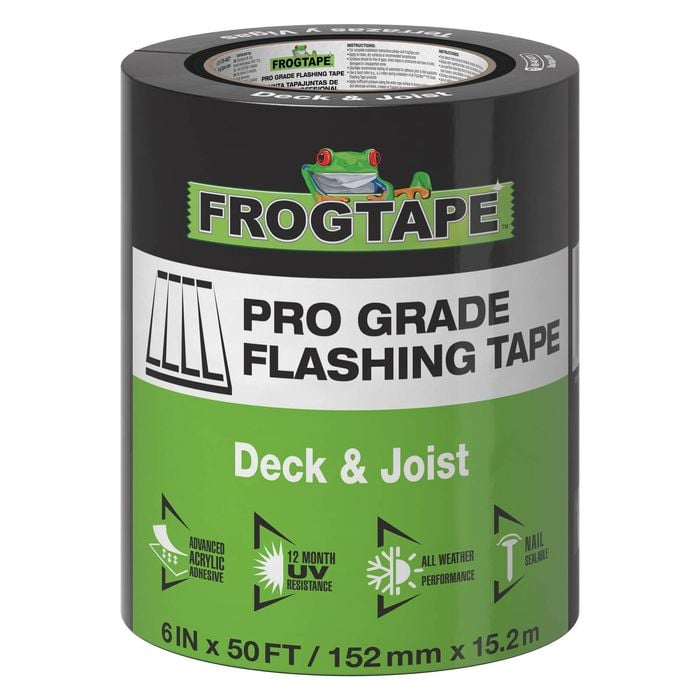 FrogTape 152mm x 15.2m Black Pro Grade Deck and Joist Flashing Tape