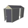 Build-a-Shed 1.5 x 3.0 x 2.3m Single Sliding Side Door Gable Shed - Grey