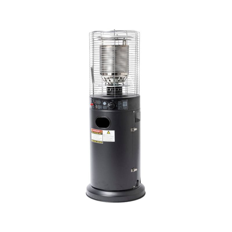 Matte Black Outdoor Area Gas Heater