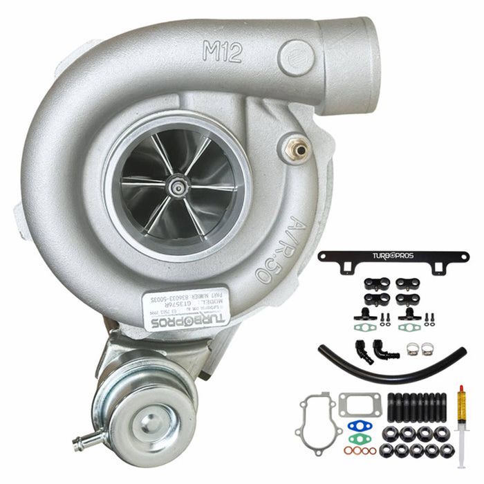 Upgrade Billet GT3576R Turbo Charger With Oil Return Line And Bracket Kit For Ford Falcon FG XR6 / G6 / G6E Barra 4.0L 2008-2014
