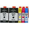 [5 Pack] Compatible 920XL 920 Ink Cartridge For HP Officejet 6000 6500 7000 6500A 7500A