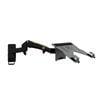 P&P Black Wall Mounted Laptop Arm With Floating Shelf Gas Spring Design For Ergonomic Space Saving Use