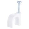 DETA 10mm White Round Cable Clips - 20 Pack