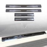 AUSGO Stainless Steel Door Sill Protector for Nissan Navara NP300 D23 Dual Cab 2015-Onwards Scuff Plate Cover