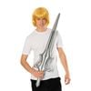 He-Man Adult Accessory Set with Wig and Inflatable Sword for Dress Up, Adult