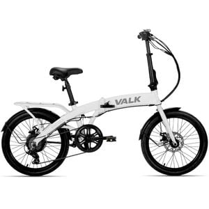 Valk Shuttle 5 Electric Folding Bike, Gen Ii, 20 Inch Tyres, Shimano 7-speed, White