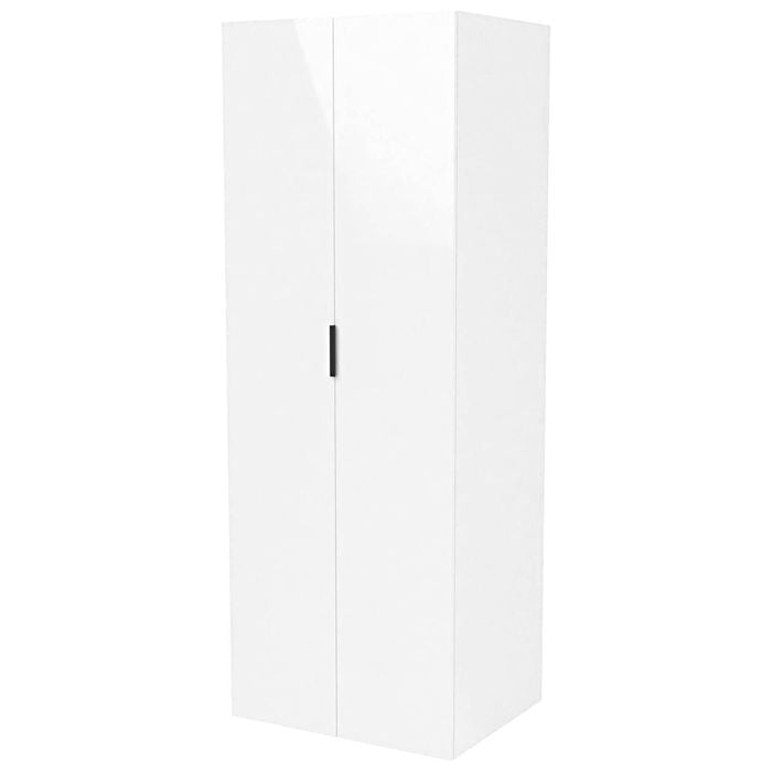 Lugna 2048 x 900 x 380mm White 5 Shelf Double Door Cabinet