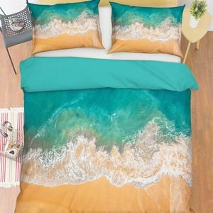 3D Beach Sea 206 Bed Pillowcases Quilt Queen Size