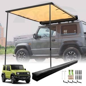 Car Side Awning Camping Shade for Suzuki Jimny 3-Door 2018-Onwards Durable UV Waterproof Sunshade 4WD Acessories