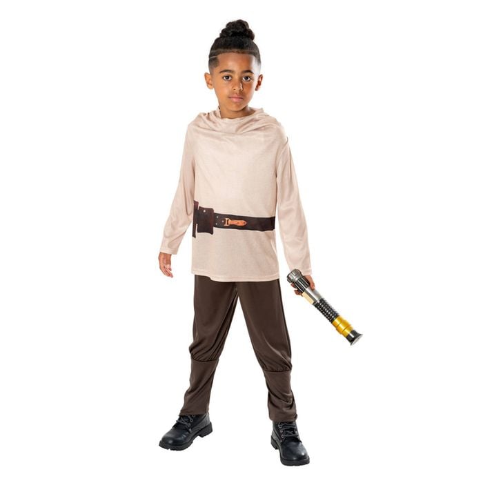 Star Wars Obi Wan Kenobi & Lightsaber Costume Dress Up Party Cosplay Outfit 3-4y