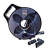 6m 25mm Flat Out Sullage Hose & Black Reel for Caravan RV Grey Water Lay Flat