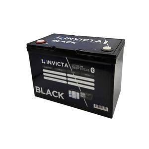 Invicta Black 12V 100Ah Bluetooth