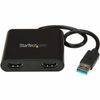StarTech USB 3.0 to Dual HDMI Adapter – 1x 4K & 1x 1080p – External Graphics Card for Displays