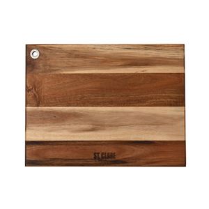 St. Claire Acacia Chopping Board Home Kitchen Cutting Block 27x22.5x1.25cm