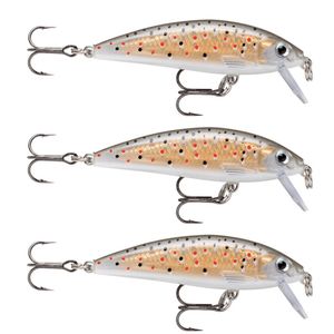 3x Rapala 7cm X Rap Countdown Sinking Minnow Fishing Lures - Trout
