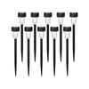 Click 26.5cm Matte Black Stainless Steel Pathway Light - 10 Pack