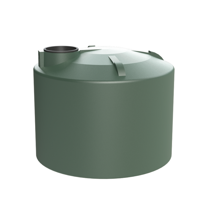 Melro Tanks 5000L Heritage Green Squat Round 5020 Poly Water Tank