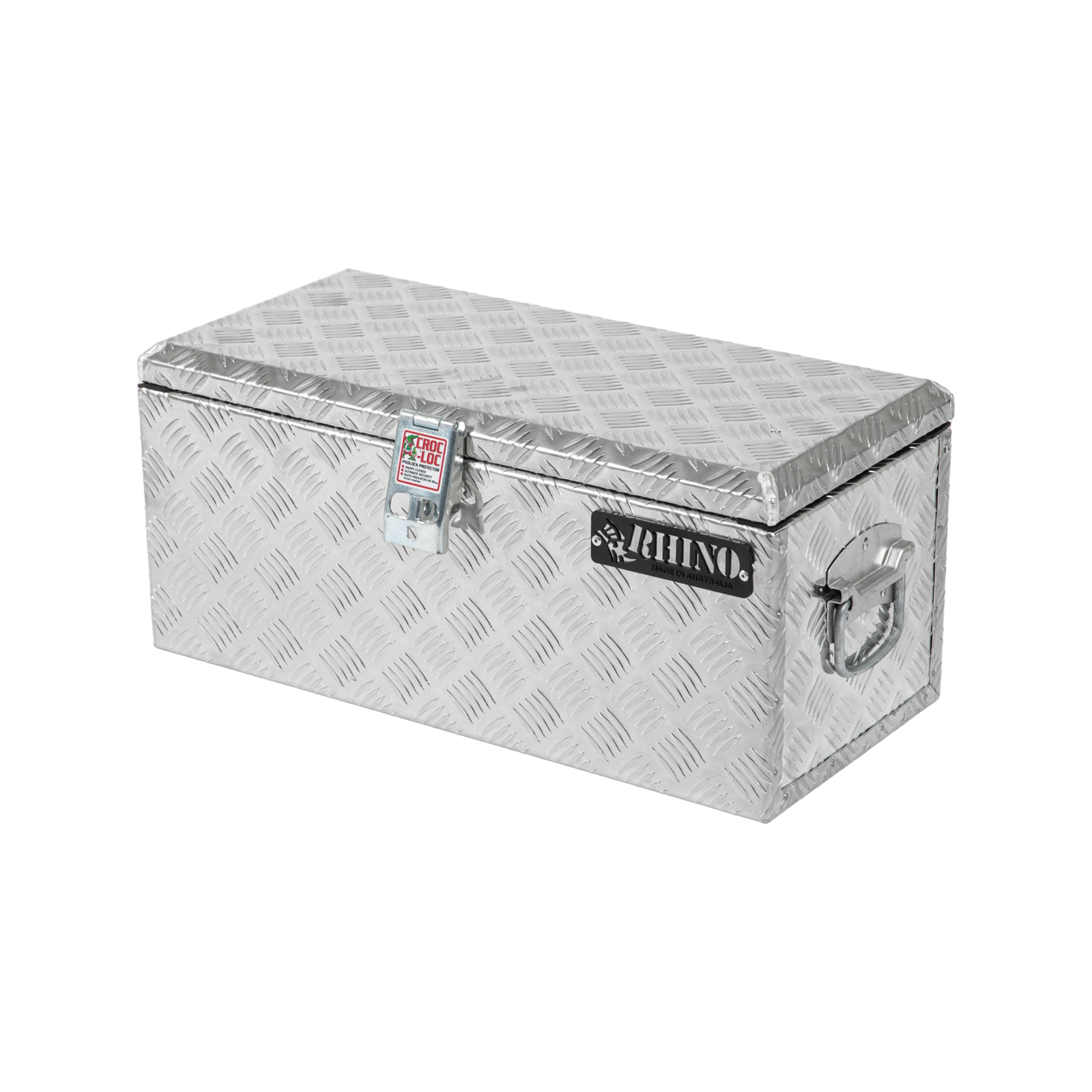 Rhino 610 x 280 x 270mm Aluminium Checkerplate Tool Box Bunnings Australia
