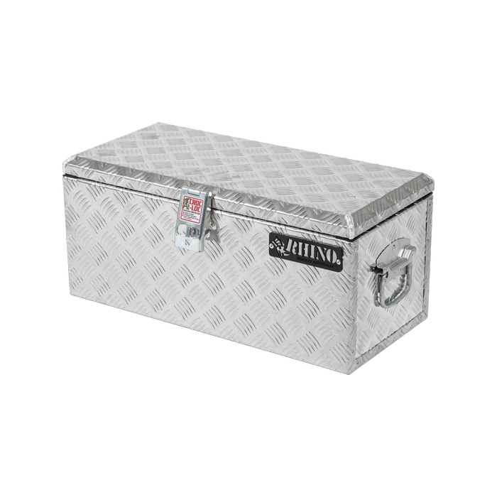 Rhino 610 x 280 x 270mm Aluminium Checkerplate Tool Box