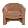 Elm Fabric Accent Chair Occasional Armchair Cinnamon Brown