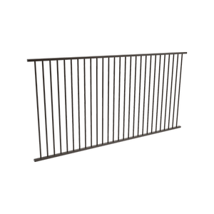 ProtectorAl 2400 x 1200mm Black Aluminium Flat Top Pool Fence Panel
