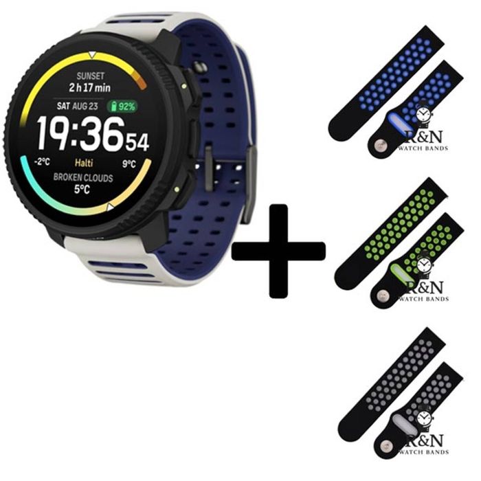 Suunto Vertical 2 GPS Watch (Arctic Gray) + R&N Strap Edition