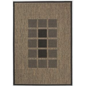 Hufflett 200 x 285 Grey Windows Ceduna Polypropylene Flat Weave Rug
