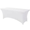 Just Party Linen White Rectangular Spandex Tablecloth - 6ft (183cm
