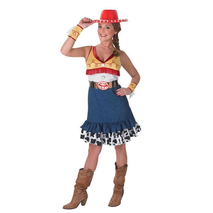 Jessie Sassy Halloween Costume with Dress and Hat For Adult, Large