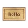 Madras Link 40 x 70cm Hello Mocha Coir Mat