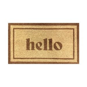 Madras Link 40 x 70cm Hello Mocha Coir Mat