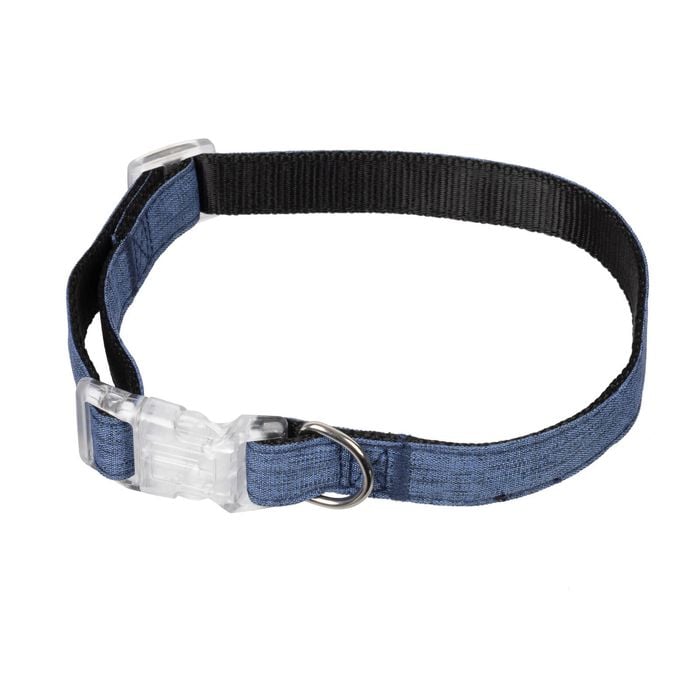 Happy Tails Blue Medium Eco Dog Collar