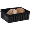 Hudson Wireware Range Bread Rectangle Basket w/ Cotton line Home Organiser Black