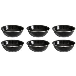 6x Wildtrak Premium Enamel Bowl Glassware Dinning Outdoor Camping/hiking 15x5cm